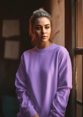 COLOR CAPITAL Full Sleeve Solid Women Sweatshirt