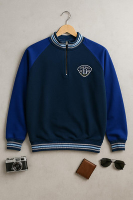 Austivo Full Sleeve Color Block Men Sweatshirt