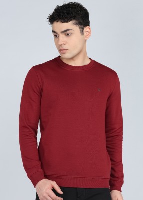 PETER ENGLAND Full Sleeve Solid Men Sweatshirt