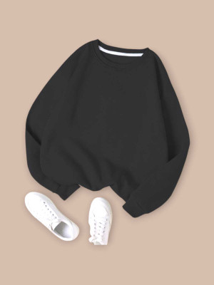 AKs fashion Full Sleeve Solid Women Sweatshirt