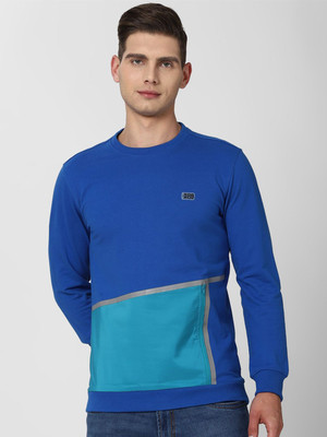 PETER ENGLAND Full Sleeve Solid Men Sweatshirt