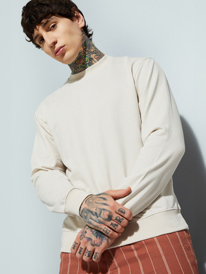 MAX Full Sleeve Solid Men Sweatshirt