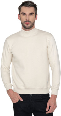 BONJOUR Full Sleeve Solid Men Sweatshirt