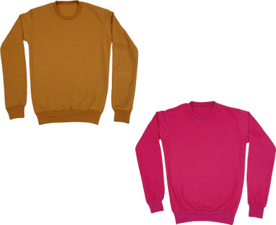 Inndistar Trend Full Sleeve Solid Boys Reversible Sweatshirt