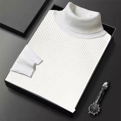 FASHLOOK Full Sleeve Self Design Men Sweatshirt