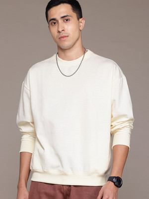 Roadster Full Sleeve Solid Men Sweatshirt