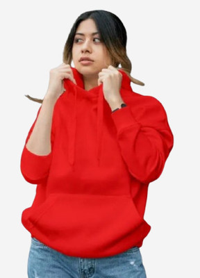 etsun Full Sleeve Solid Women Sweatshirt