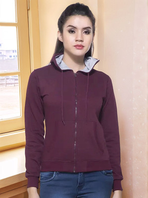 MANIAC Full Sleeve Solid Women Sweatshirt