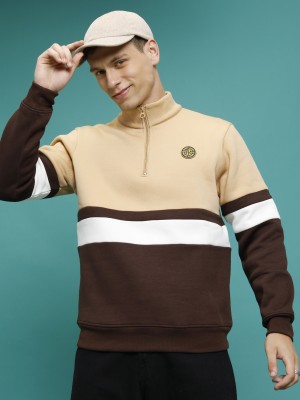 HIGHLANDER Full Sleeve Striped Men Sweatshirt