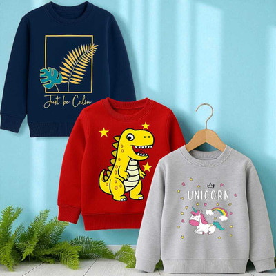 psv fashion Full Sleeve Printed Baby Boys & Baby Girls Sweatshirt