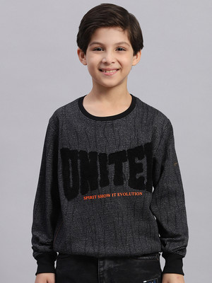 MONTE CARLO Full Sleeve Self Design Boys Sweatshirt