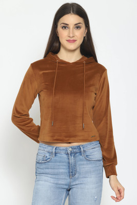 Fiorenza Full Sleeve Solid Women Sweatshirt