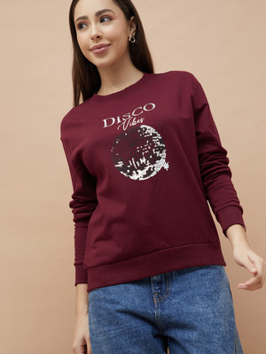 Fame Forever by Lifestyle Full Sleeve Printed Women Sweatshirt