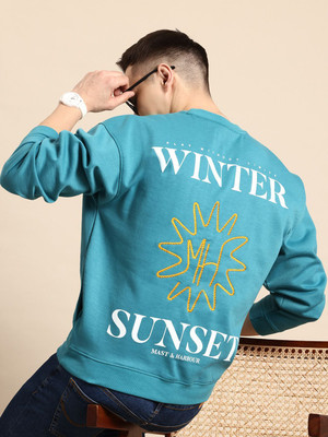 Mast & Harbour Full Sleeve Printed Men Sweatshirt