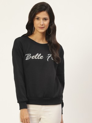 BELLE FILLE Full Sleeve Printed Women Sweatshirt