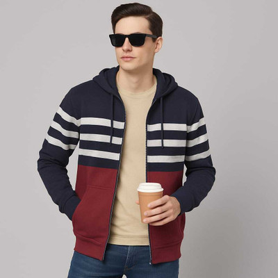 Austin Wood Full Sleeve Color Block Men Sweatshirt