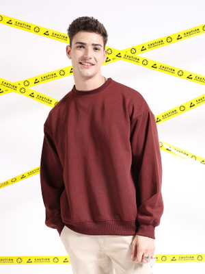 The Indian Garage Co. Full Sleeve Solid Men Sweatshirt