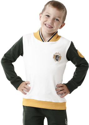 Kate & Oscar Full Sleeve Solid Boys Sweatshirt