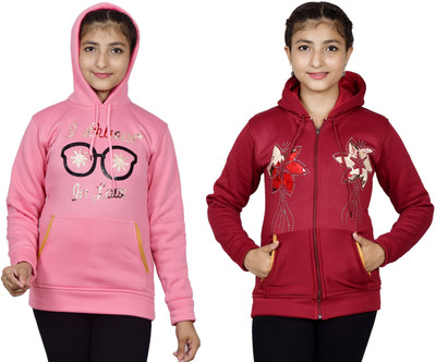 DIMSYCOLLECTION Full Sleeve Printed Girls Sweatshirt
