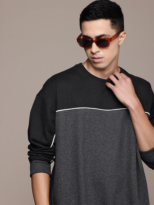 Roadster Full Sleeve Color Block Men Sweatshirt