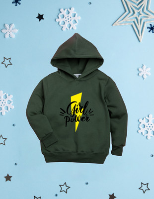 Nusyl Full Sleeve Graphic Print Girls Sweatshirt