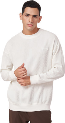 ZU CLOTHING Full Sleeve Solid Men Sweatshirt