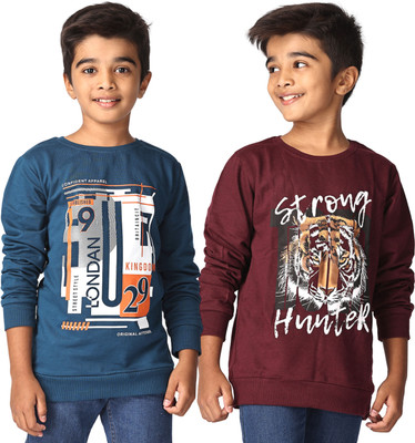 TotzTouch Full Sleeve Printed Boys Sweatshirt
