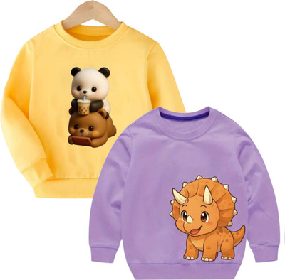 Dollyapparels Trend Full Sleeve Graphic Print Boys & Girls Sweatshirt