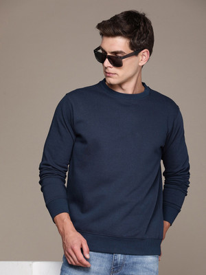 Datalact Full Sleeve Solid Men Sweatshirt