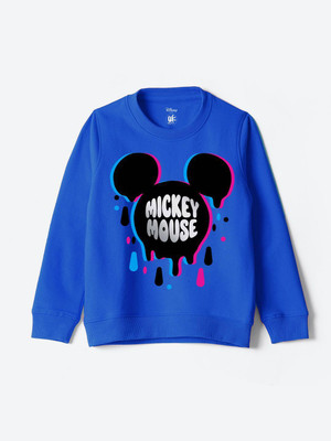 YK Disney Full Sleeve Graphic Print Boys Sweatshirt
