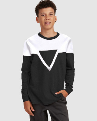 Singham Full Sleeve Color Block Boys Sweatshirt