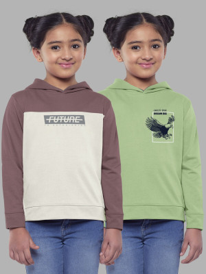 Hellcat Full Sleeve Color Block Girls Sweatshirt