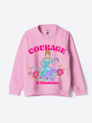 YK Disney Full Sleeve Printed Girls Sweatshirt