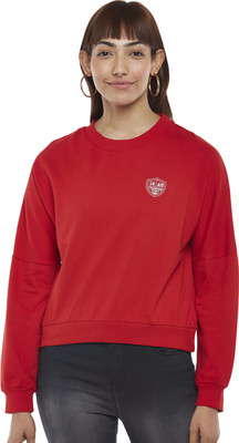 PEOPLE Full Sleeve Printed Women Sweatshirt
