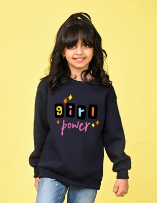 Nusyl Full Sleeve Graphic Print Girls Sweatshirt