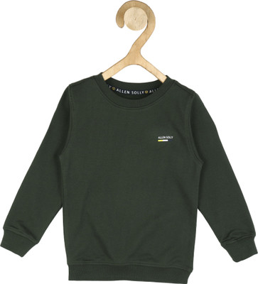 Allen Solly Full Sleeve Solid Boys Sweatshirt