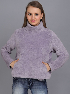 CORSICA Full Sleeve Solid Women Sweatshirt