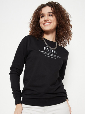 Mast & Harbour Full Sleeve Printed Women Sweatshirt