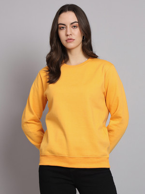 OBAAN Full Sleeve Solid Women Sweatshirt