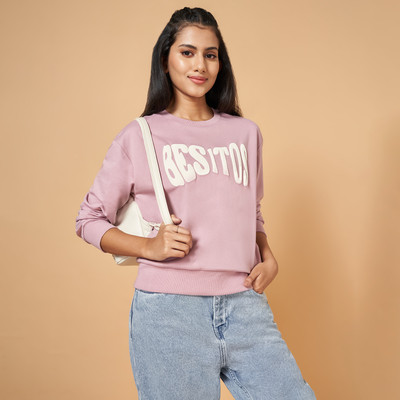 PEOPLE Full Sleeve Printed Women Sweatshirt