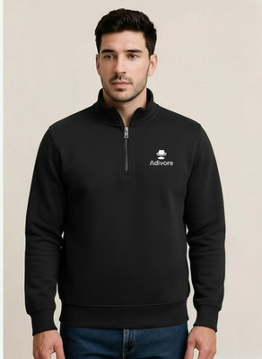 Adivore Full Sleeve Solid Men Reversible Sweatshirt