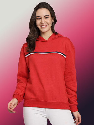 OBAAN Full Sleeve Striped Women Sweatshirt