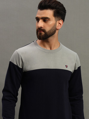 Merriment Full Sleeve Color Block Men Sweatshirt