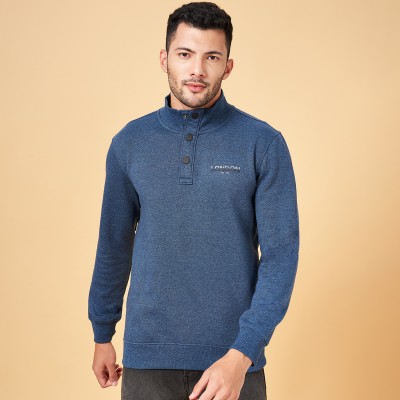 Byford by Pantaloons Full Sleeve Self Design Men Sweatshirt