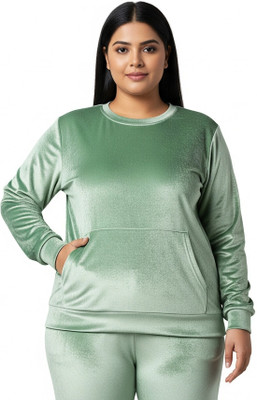HETESHE Full Sleeve Solid Women Sweatshirt