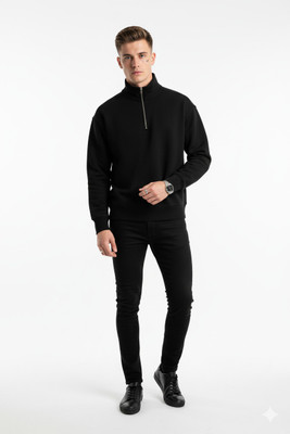 Alvis Trends Full Sleeve Solid Men Sweatshirt