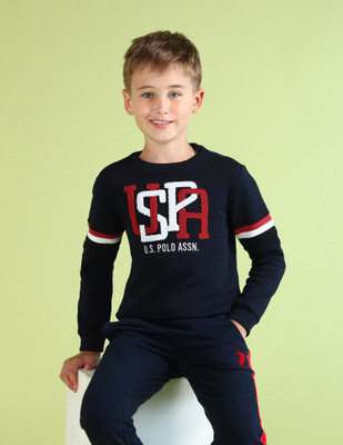 U.S. POLO ASSN. Full Sleeve Printed Boys Sweatshirt