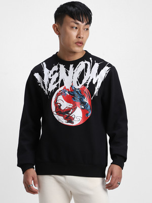 Veirdo Full Sleeve Graphic Print Men Sweatshirt