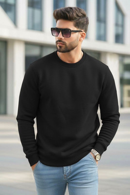 NOOK Full Sleeve Self Design Men Sweatshirt
