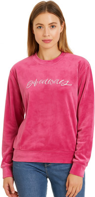 Camey Full Sleeve Embroidered Women Sweatshirt